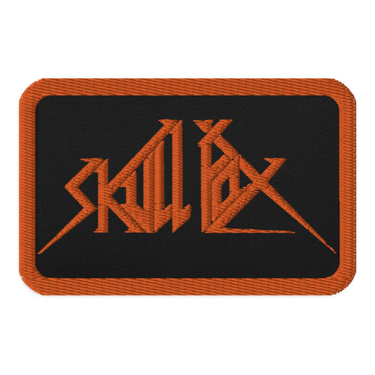 Skull Fox orange logo Embroidered patch