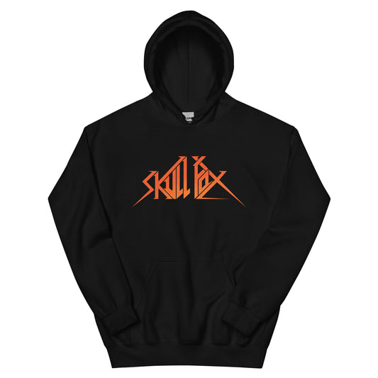Skull Fox orange logo / kill it Backprint pullover hoodie